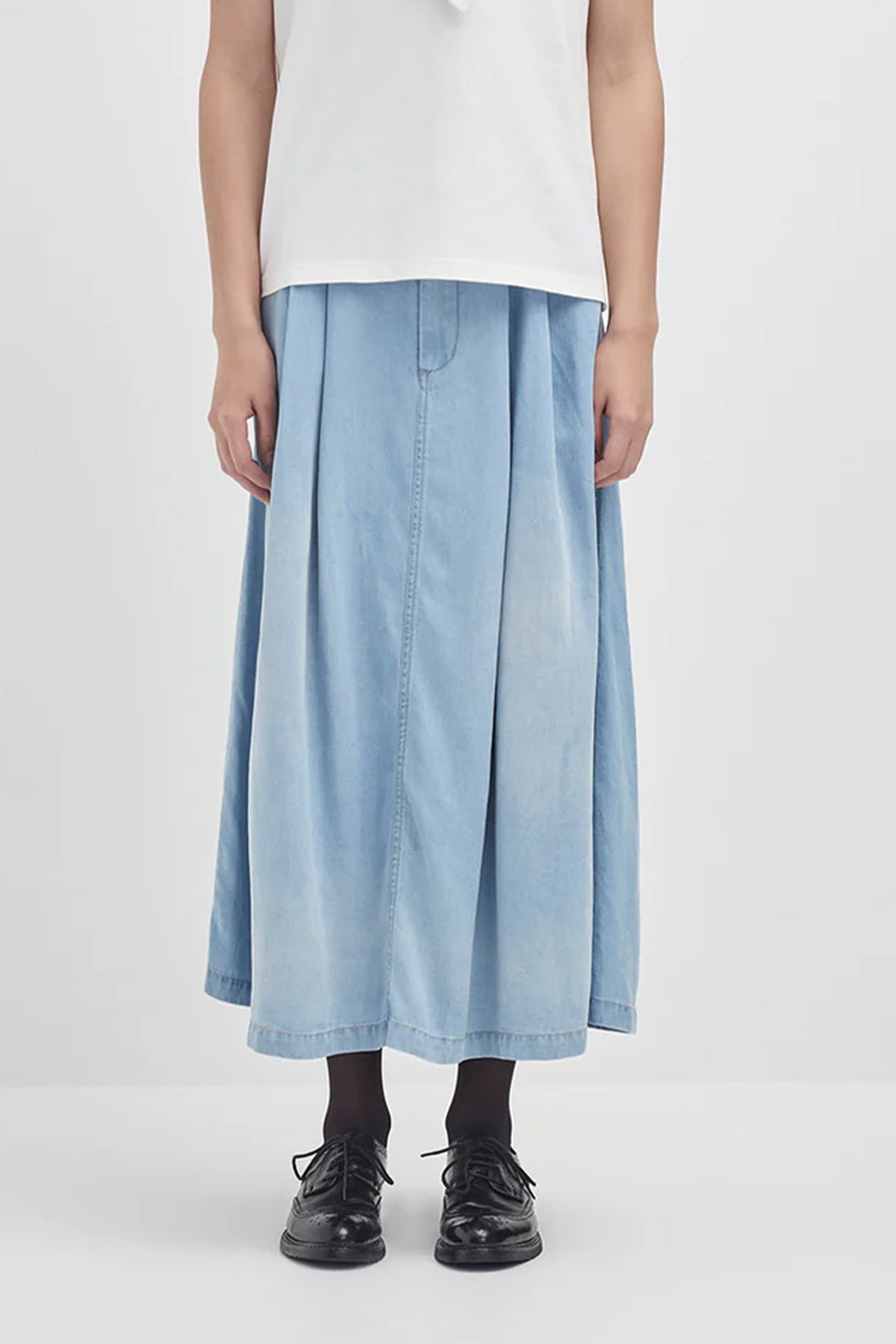 Chambray Pocket Skirt