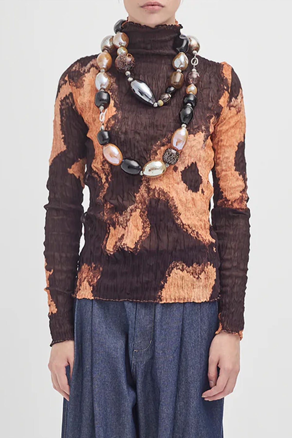 Crushed Longsleeve Turtle Neck