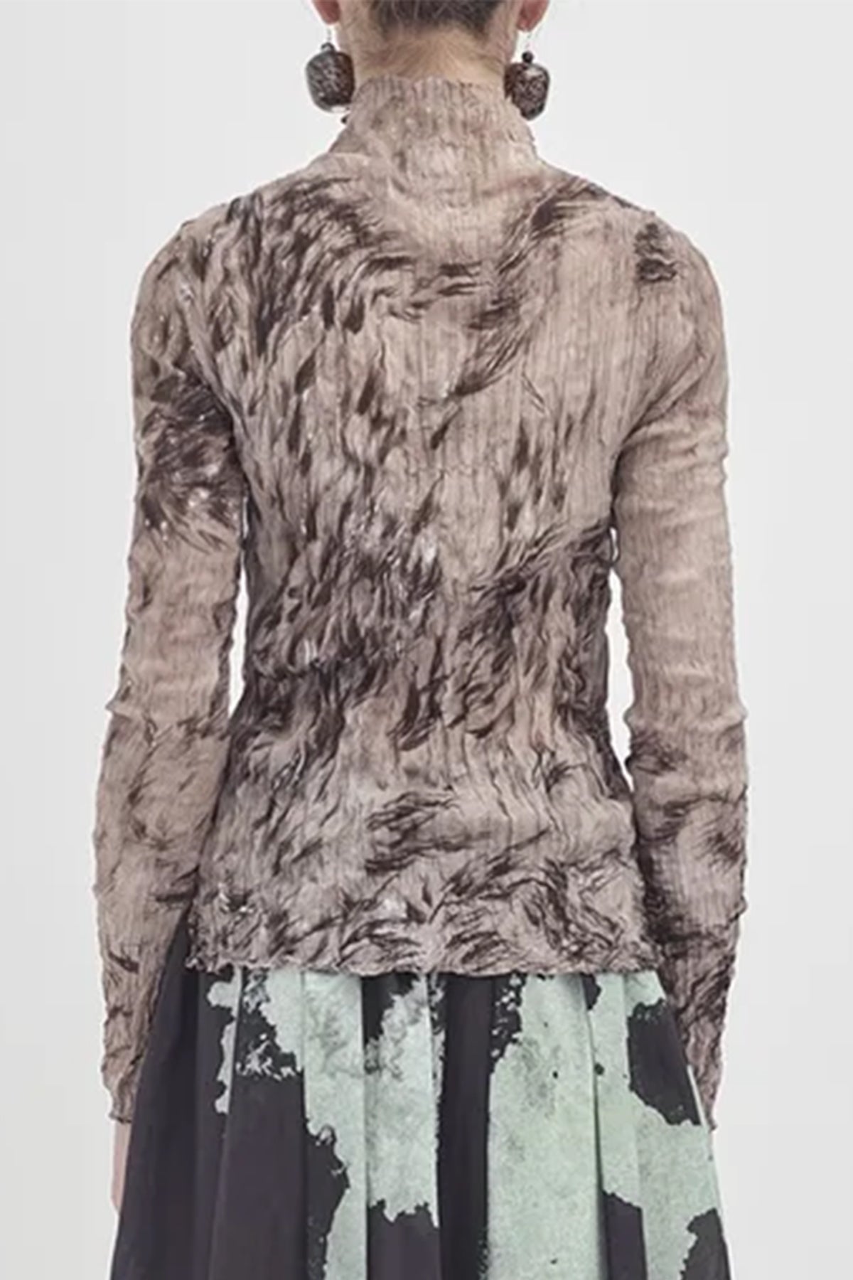 Crushed Longsleeve Turtle Neck