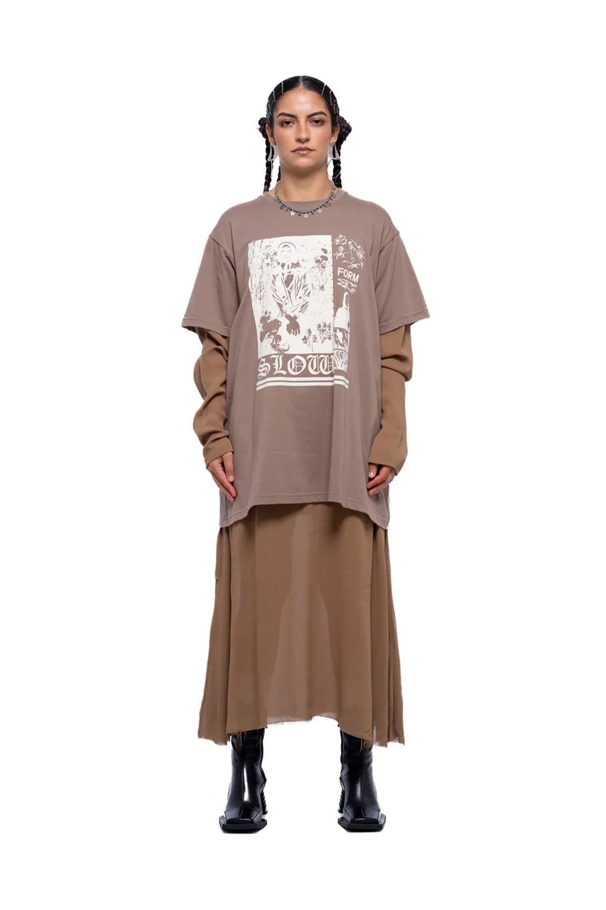 Slow Form T-Shirt Dress