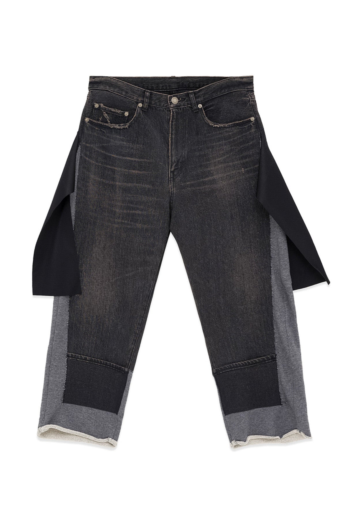 Cropped Patch Jeans