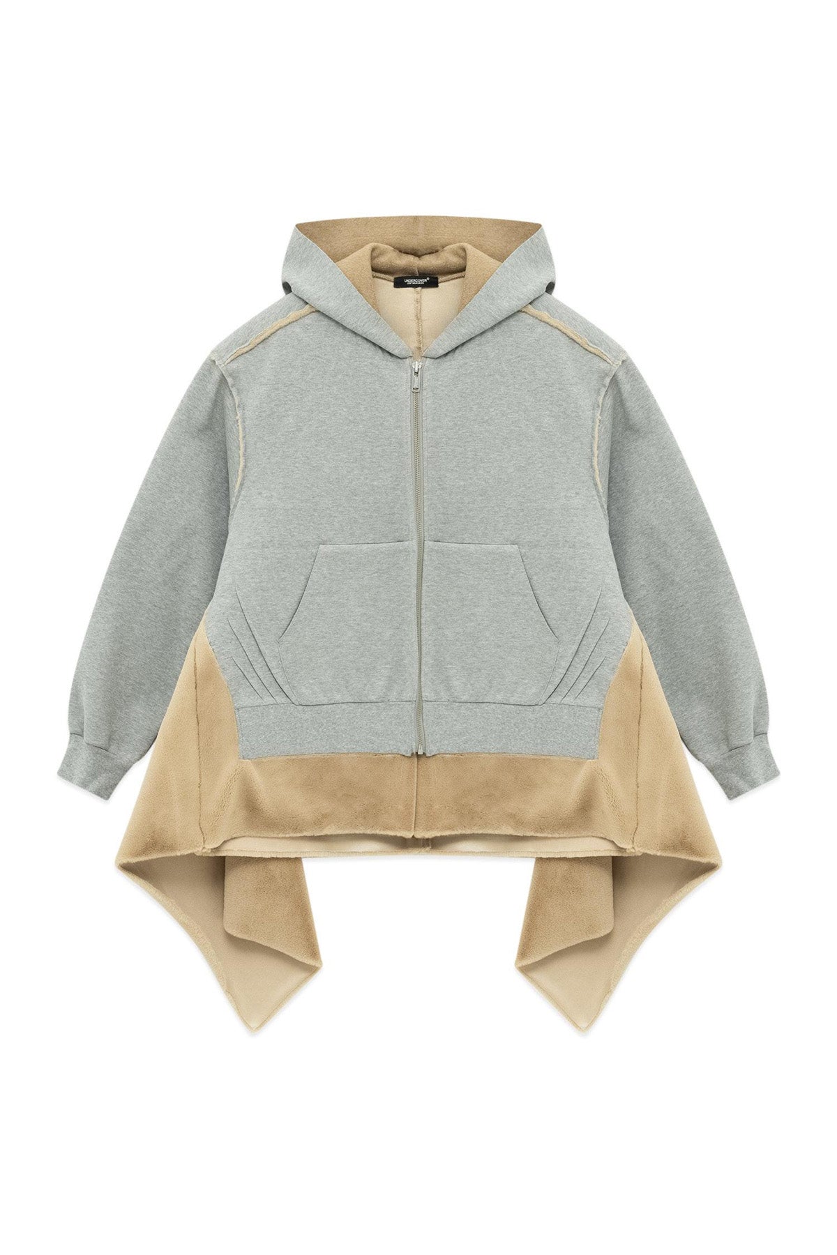 Bonded Fur Trim Zip Hoodie