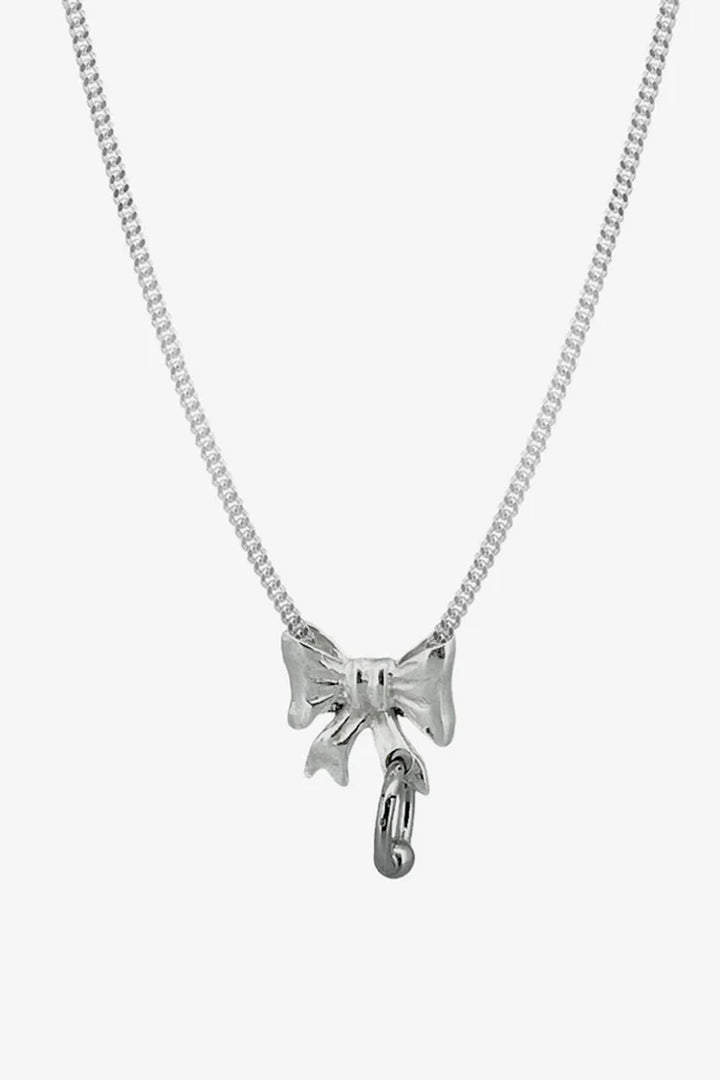 Pierced Baby Bow Necklace